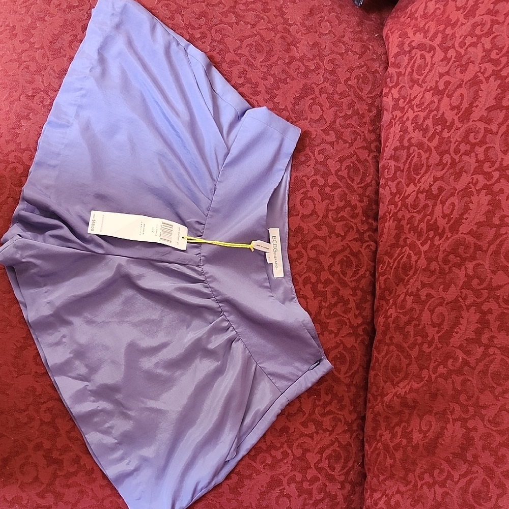 BCBGeneration Lined Purple Dressy Shorts
